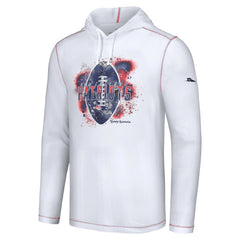 New England Patriots Graffiti Touchdown Pullover Hoodie - White Hoodies