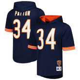 Walter Payton Chicago Bears Retired Player Name & Number Mesh Hoodie T-Shirt - Navy Hoodies