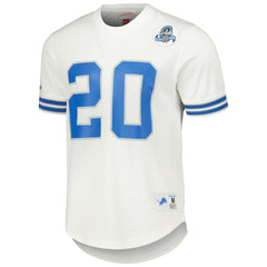 Barry Sanders Detroit Lions Retired Player Name & Number Mesh Top - White Tops