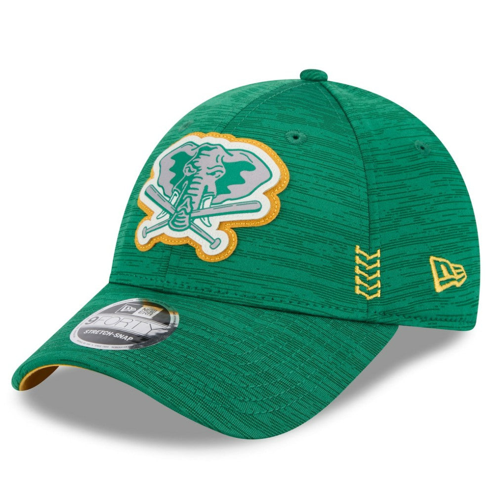 Athletics New Era 2024 Clubhouse 9FORTY Adjustable Hat - Green Hats