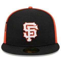 San Francisco Giants New Era Gameday Sideswipe 59FIFTY Fitted Hat - Black/Orange Hats