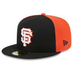 San Francisco Giants New Era Gameday Sideswipe 59FIFTY Fitted Hat - Black/Orange Hats