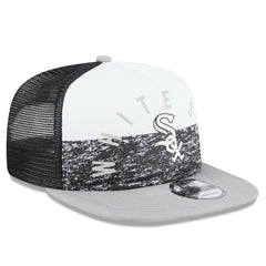 Chicago White Sox New Era Team Foam Front A-Frame Trucker 9FIFTY Snapback Hat - White/Gray Hats