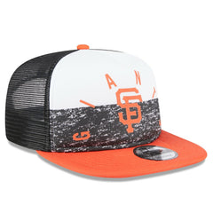 San Francisco Giants New Era Team Foam Front A-Frame Trucker 9FIFTY Snapback Hat - White/Orange Hats