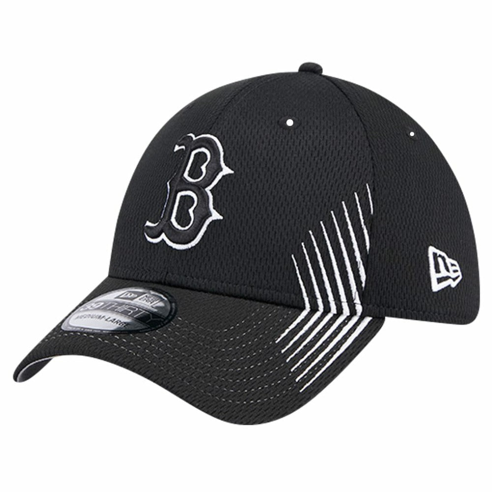 Boston Red Sox New Era Active Dash Mark 39THIRTY Flex Hat - Black Hats