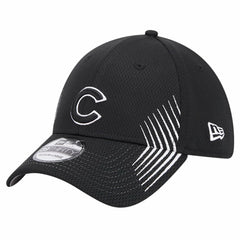 Chicago Cubs New Era Active Dash Mark 39THIRTY Flex Hat - Black Hats