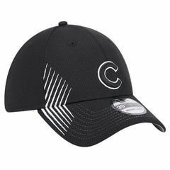 Chicago Cubs New Era Active Dash Mark 39THIRTY Flex Hat - Black Hats