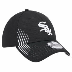 Chicago White Sox New Era Active Dash Mark 39THIRTY Flex Hat - Black Hats
