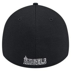 Los Angeles Angels New Era Active Dash Mark 39THIRTY Flex Hat - Black Hats