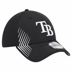 Tampa Bay Rays New Era Active Dash Mark 39THIRTY Flex Hat - Black Hats