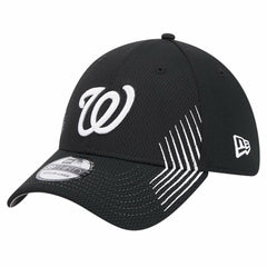 Washington Nationals New Era Active Dash Mark 39THIRTY Flex Hat - Black Hats