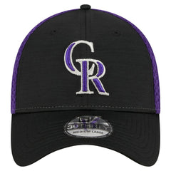 Colorado Rockies New Era Neo 39THIRTY Flex Hat - Black Hats
