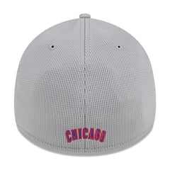 Chicago Cubs New Era Active Pivot 39THIRTY Flex Hat - Gray Hats