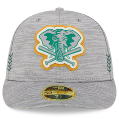Athletics New Era 2024 Clubhouse Low Profile 59FIFTY Fitted Hat - Gray Hats