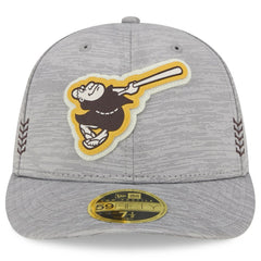 San Diego Padres New Era 2024 Clubhouse Low Profile 59FIFTY Fitted Hat - Gray Hats