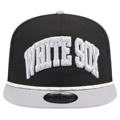 Chicago White Sox New Era Throwback Meshback Golfer Hat - Black Hats