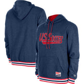 USMNT 5th & Ocean by New Era Throwback Fleece Pullover Hoodie Navy - New Era outlet