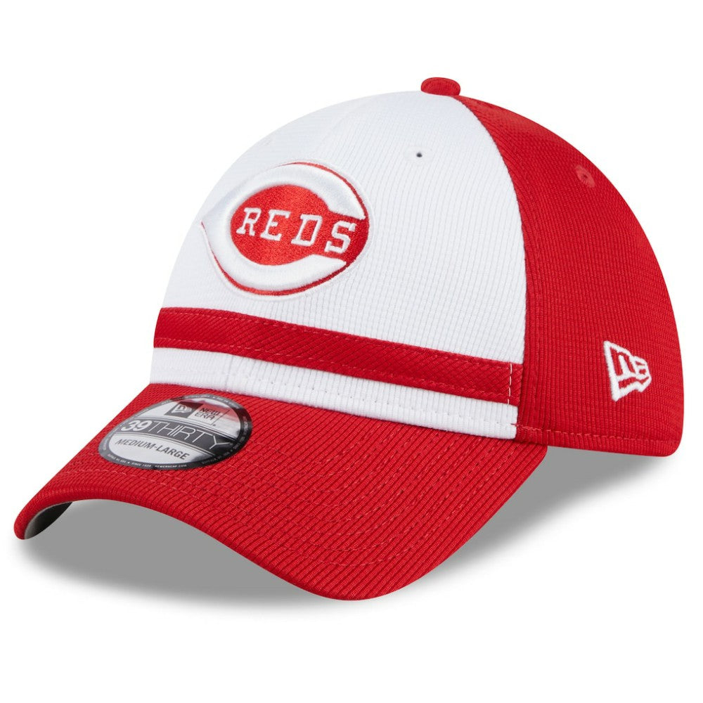 Cincinnati Reds New Era 2025 Batting Practice 39THIRTY Flex Hat - White Hats
