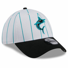 Miami Marlins New Era 2025 Batting Practice 39THIRTY Flex Hat - White Hats