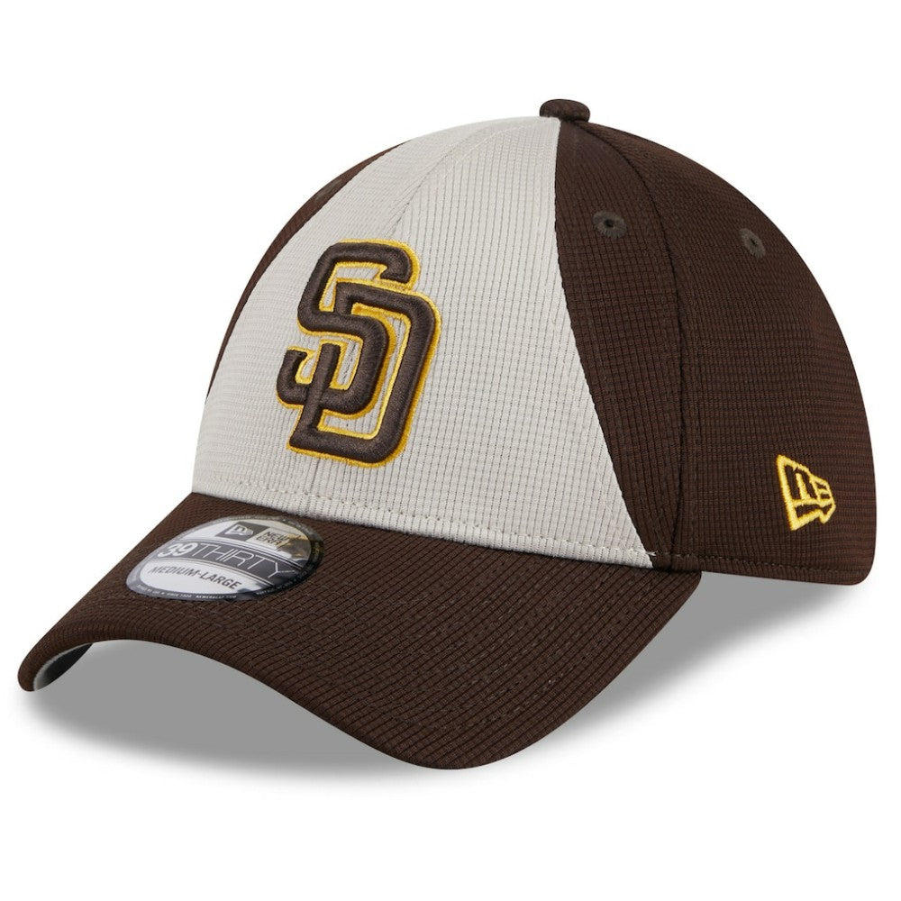San Diego Padres New Era 2025 Batting Practice 39THIRTY Flex Hat - Brown Hats