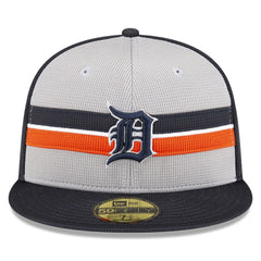 Detroit Tigers New Era 2025 Batting Practice 59FIFTY Fitted Hat - Gray Hats