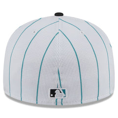 Miami Marlins New Era 2025 Batting Practice 59FIFTY Fitted Hat - White Hats
