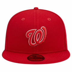 Washington Nationals New Era Logo 59FIFTY Fitted Hat - Red Hats