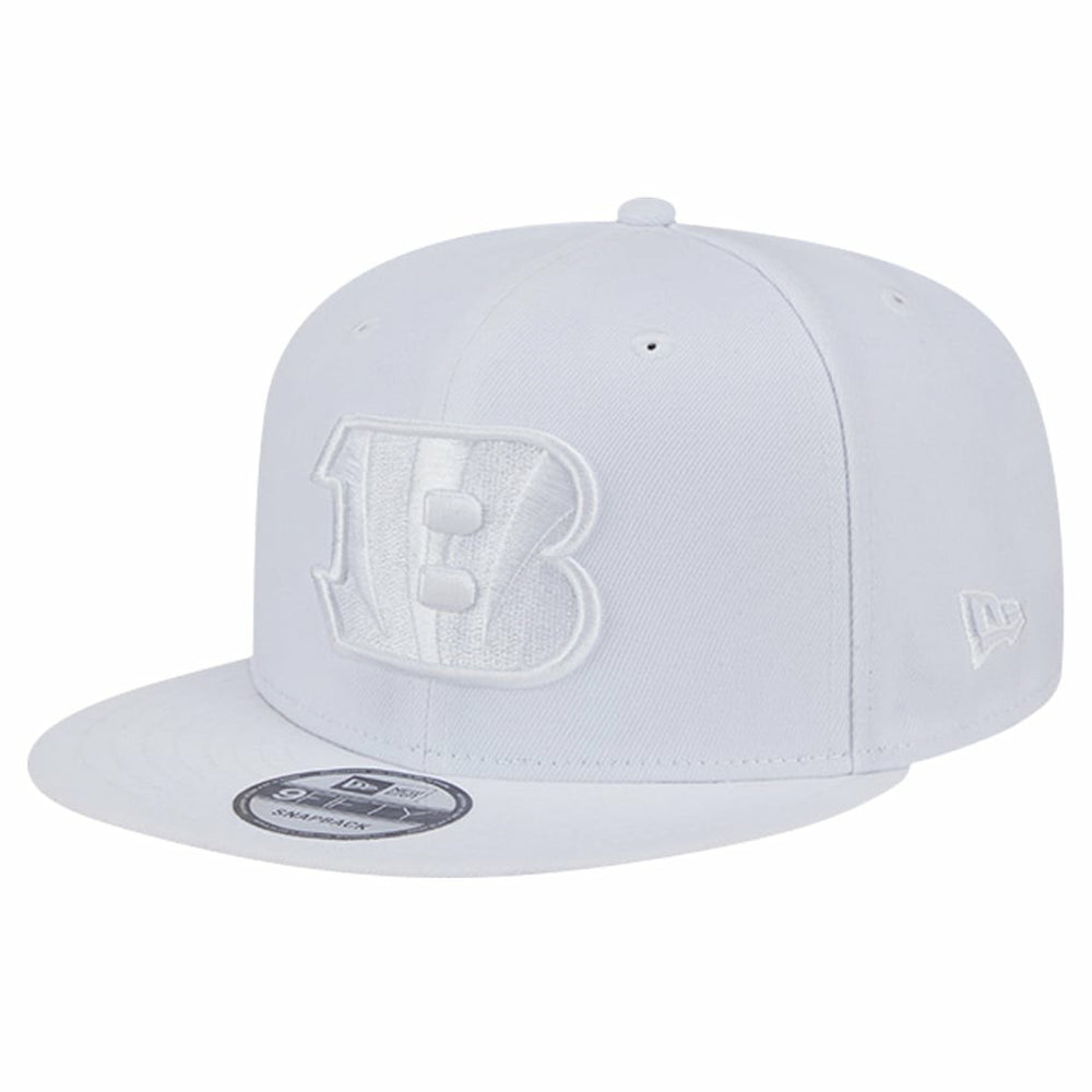 Cincinnati Bengals New Era Main White on White 9FIFTY Snapback Hat