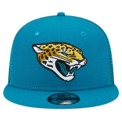 Jacksonville Jaguars New Era Main Trucker 9FIFTY Snapback Hat - Teal Hats