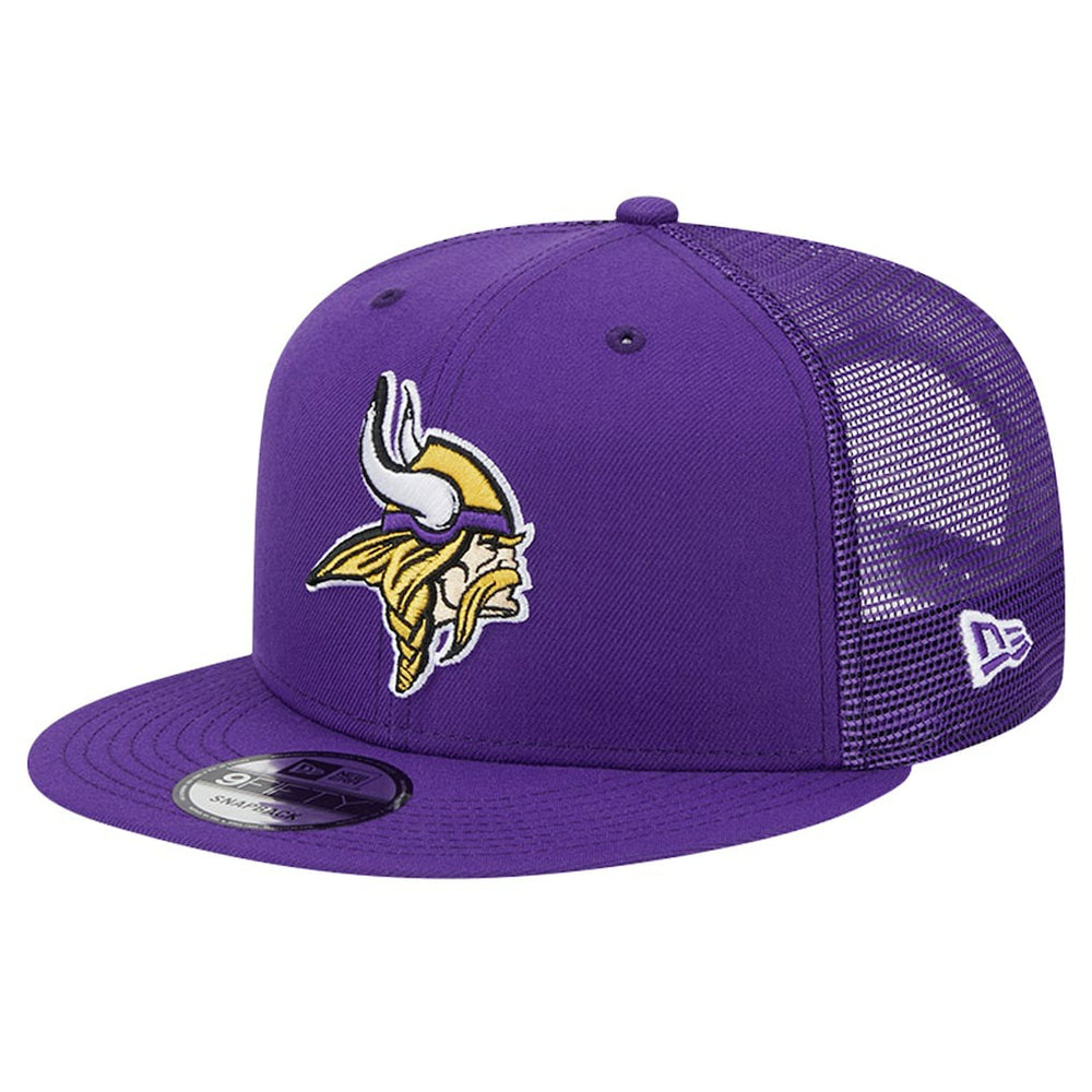 Minnesota Vikings New Era Main Trucker 9FIFTY Snapback Hat - Purple Hats