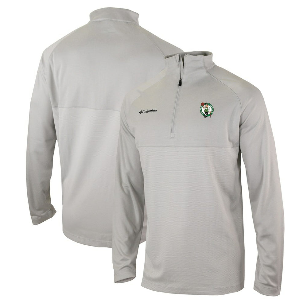 Boston Celtics Omni-Wick Rockin' It Quarter-Zip Pullover Top Heather Gray - Columbia outlet