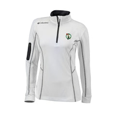 Boston Celtics Women's Omni-Wick Shotgun Quarter-Zip Pullover Top White - Columbia