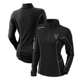 Milwaukee Bucks Women's Omni-Wick Shotgun Quarter-Zip Pullover Top Black - Columbia
