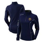 Denver Nuggets Women's Omni-Wick Shotgun Quarter-Zip Pullover Top Navy - Columbia