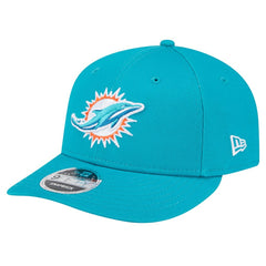 Miami Dolphins New Era Main Low Profile 9FIFTY Snapback Hat - Aqua Hats