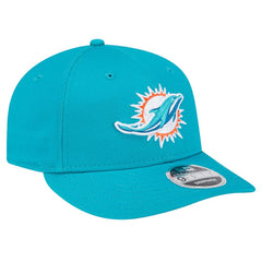 Miami Dolphins New Era Main Low Profile 9FIFTY Snapback Hat - Aqua Hats