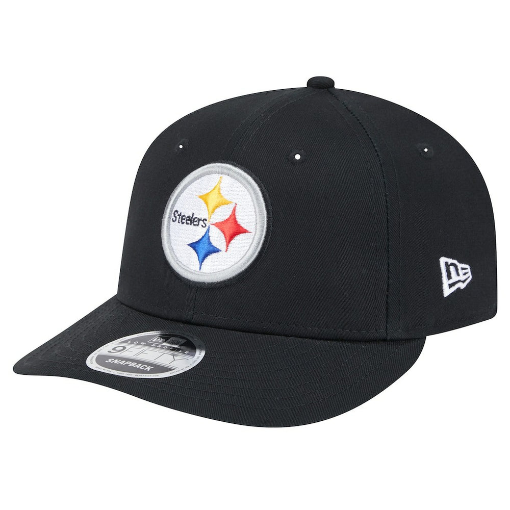 Pittsburgh Steelers New Era Main Low Profile 9FIFTY Snapback Hat - Black Hats