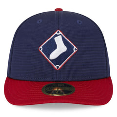 Chicago White Sox New Era 2025 Batting Practice Low Profile 59FIFTY Fitted Hat - Navy Hats