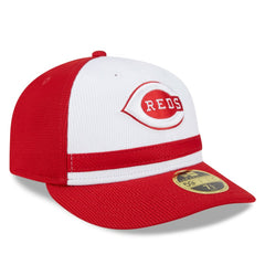 Cincinnati Reds New Era 2025 Batting Practice Low Profile 59FIFTY Fitted Hat - White Hats