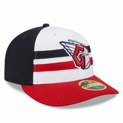 Cleveland Guardians New Era 2025 Batting Practice Low Profile 59FIFTY Fitted Hat - White Hats