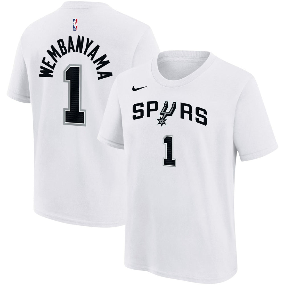Victor Wembanyama San Antonio Spurs Youth Name & Number Association T-Shirt White - Nike