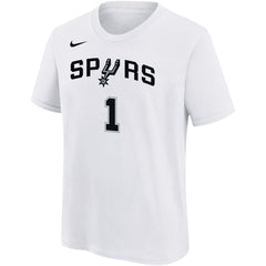 Victor Wembanyama San Antonio Spurs Youth Name & Number Association T-Shirt White - Nike