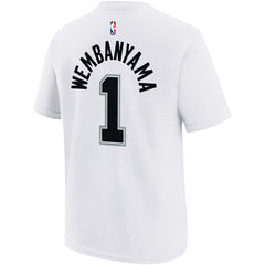 Victor Wembanyama San Antonio Spurs Youth Name & Number Association T-Shirt White - Nike