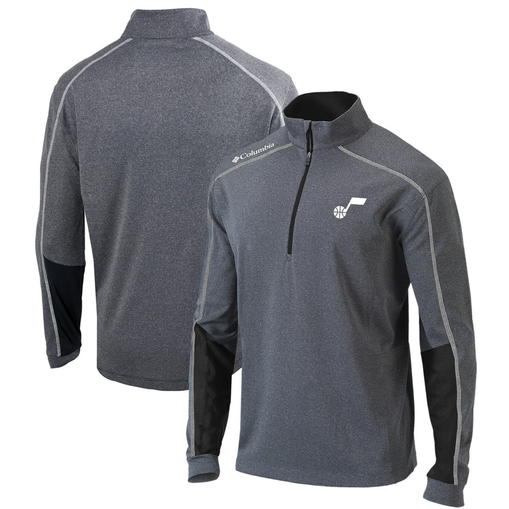 Utah Jazz Omni-Wick Shotgun 2.0 Quarter-Zip Pullover Top Black - Columbia outlet