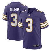 Jordan Addison Minnesota Vikings Alternate Game Jersey - Purple Jerseys
