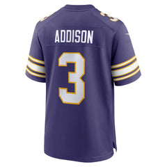 Jordan Addison Minnesota Vikings Alternate Game Jersey - Purple Jerseys
