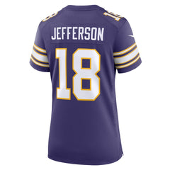 Justin Jefferson Minnesota Vikings Women's Player Jersey - Purple Jerseys