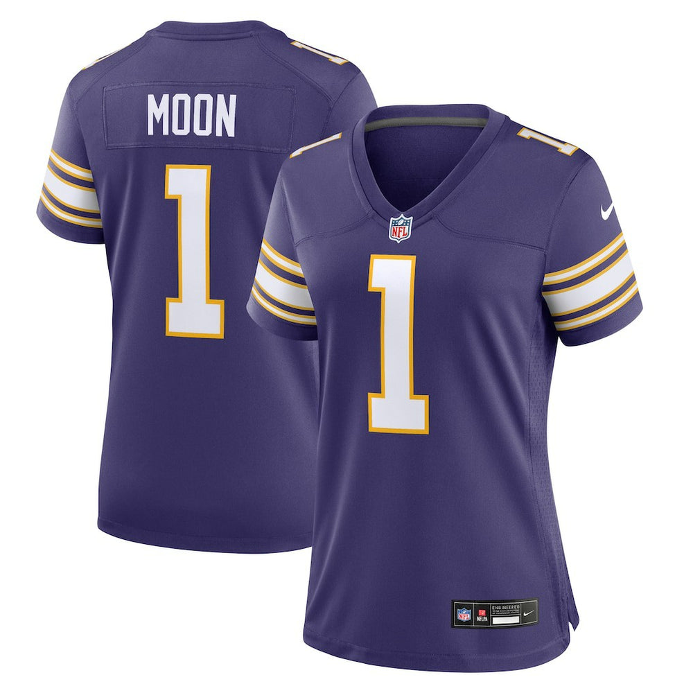Warren Moon Minnesota Vikings Women's Classic Retired Player Game Jersey - Purple Jerseys