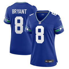 Coby Bryant Seattle Seahawks Women's Throwback Player Game Jersey - Royal Jerseys
