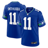 Jaxon Smith-Njigba Seattle Seahawks Throwback Player Game Jersey - Royal Jerseys